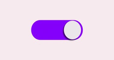 Alpha Channel 'da renk değiştiren animasyonla düğmeyi aç ve kapat. Hareket grafiği düğmesi canlandırma tasarımı.