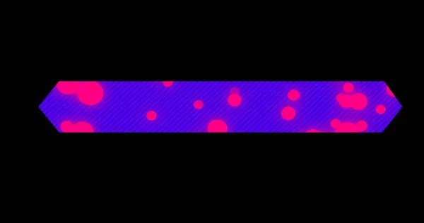 Havalı illüstrasyon parçacığı aşağı üçüncü. Havalı mor renkli ve pembe renkli alt üçüncü animasyon. Bir başlık, TV haberleri ve haber kanalları için Üçüncü Aşama.