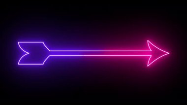 4K animasyon neon renkli ok arka planı. Renkli parlak neon oklar siyah arkaplanda canlandırılır. Büyüleyici 4K animasyon neon büyüyen siyah arka planda renkli ok. Kullanımı kolay.