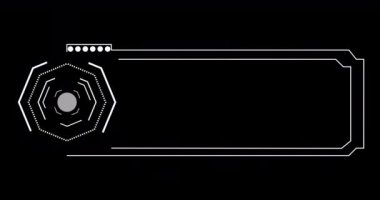 4K Bilim-Kurgu, alfa kanalında Hud 'u üçüncü sırada dizayn etti. Hud arayüzü elementi. Bir başlık, TV haberleri, bilgi kutusu çubukları ve haber kanalları için fütüristik neon düşük üçüncü.  