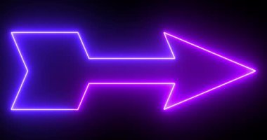 4K animasyon neon renkli ok arka planı. Pembe ve mor renkli parlak neon oklar siyah arka planda canlandırılır. Büyüleyici 4K Canlandırılmış neon büyüyen siyah arkaplan üzerindeki ok. 
