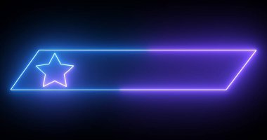 Havalı animasyon alt üçüncü sınıf, neon renkli. Serin tasarlanmış mavi ve mor renkli alt 3. sınıf. Selamlar, kutlamalar, festivaller, başlıklar, TV haberleri ve haber kanalları için uygun.