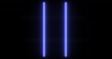 Alfa kanalında 4K Tic Tac Toe X-O oyun simgesi. Alfa kanalında parlayan neon hattı Tic Tac Toe X-O oyun simgesi. 4k alfa kanalında teknoloji video animasyonu. Herhangi bir videoda kullanması kolay.