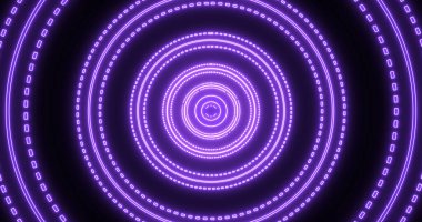 Görüntü: Serin renkli animasyon tüneli yüksek çözünürlükte ilerliyor. Parlak neon renkli ışık tüneli. Yüksek çözünürlükte teknoloji video materyali. Herhangi bir videoda kullanması kolay.