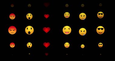 İkonların ve emojilerin canlı tepkileri. Facebook, Instagram, TikTok ve Twitter için sosyal medya canlı yayınları. Canlı yayında sohbet için canlı yayın simgesi. Herhangi bir videoda kullanması kolay.