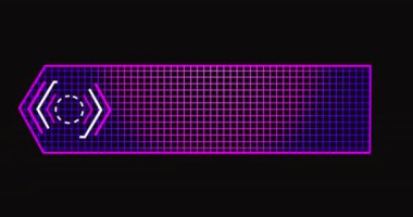 4K teknolojisi alfa kanalında alt üçüncü Hud 'u tasarladı. Bir başlık, TV haberleri, bilgi kutusu çubukları ve haber kanalları için fütüristik neon düşük üçüncü.
