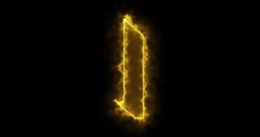 Siyah arka planda 4K neon alfabesi. Siyah bir BG-Teknoloji video animasyonunda bir online dükkan, blog, web, kafe ve otel için alfabe taşıma taslağı hazırlıyorum. Herhangi bir videoda kullanması kolay.