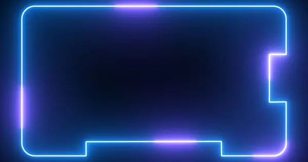 Dijital neon HUD fütüristik arka plan. Geleceğin teknoloji arayüzü veri bilim kurgu ekran görüntüsü. Bilgi için dijital hud grafiği kutu çubukları, iş yeri, endüstri, ötesinde ve haber kanalları.
