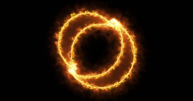 Siyah arkaplanda Neon O alfabesi. O alfabe neon taşıma taslağı bir online dükkan, blog, web, kafe ve otel için siyah bir BG-Teknoloji video malzeme animasyonu. Herhangi bir videoda kullanması kolay.