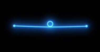 4K animasyon neon minimalist tasarım. Mavi minimalist arka plan tasarımı, grafik tasarımı, arka planlar, afişler ve 4K 'deki sunumlar için uygun kusursuz döngülü video. Herhangi bir videoda kullanması kolay.