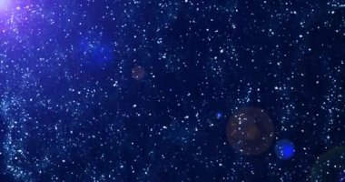 4K parçacıkları yukarı doğru uçuyor. Toz ışığı parçacıkları uçuşuyor. Ödül için soyut parçacık, lüks, su, kutlama, yeni yıl. Kutlama için soyut parlak parlak partiküller..