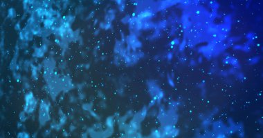 Yıldızlı ve renkli arkaplanlı bir galaksi uzayı. Herhangi bir videoda kullanması kolay. Uzayda seyahat eden yavaş hareketli arka plan. Canlandırılmış uzay arkaplanı.