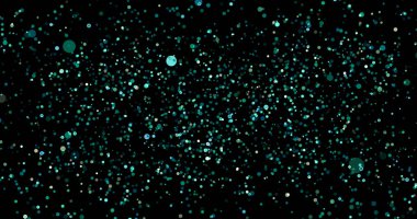 Aşağı doğru hareket eden parçacıklar. Toz ışığı, hareket eden parçacıkları parlatır. Ödül için Soyut Parçacık, Lüks, Su, Kutlama ve Yeni Yıl. Bir Soyut Parıldayan arkaplan.