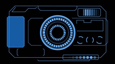Bilgi almak için Teknoloji Hud Güvenlik Kamerası. Telefon kulübeleri, iş yerleri, endüstri ve haber kanalları. Dijital Güvenlik HUD fütüristik geçmişi. HUD tasarlanmış teknoloji harikası.