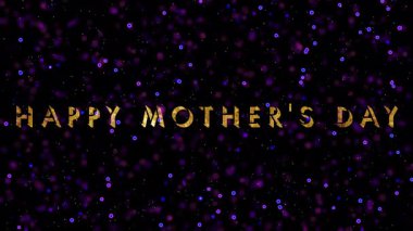 Altın renkli ve ışıldayan parçacıklarla dolu Anneler Günü 'n kutlu olsun. Kopya alanı ile Anneler Günü BG 'niz kutlu olsun. Kutlama kartları, sosyal medya paylaşımları ve reklamlar için Anneler Günü BG 'niz kutlu olsun..