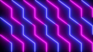 4K Neon tasarım çizgileri selamlama, gece kulübü ve etkinlik kutlamaları için animasyon. Soyut neon tasarım hattı animasyonu. 4K 'da neon tasarım çizgi animasyonu. Teknoloji video materyali animasyonu. Kullanımı kolay..