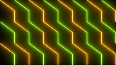 Neon tasarım çizgileri animasyonları selamlama, gece kulübü ve etkinlik kutlamaları için. Soyut neon tasarım çizgi animasyonu. Neon tasarım çizgi animasyonu. Teknoloji video animasyonu. Kullanımı kolay..