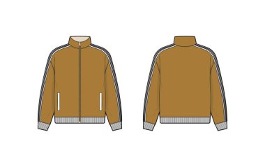 Kış ceketi şablon tasarımı