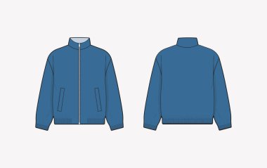 Kış ceketi şablon tasarımı