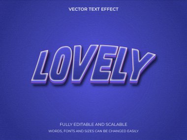 Sevimli Kelime Yazı Tipi Grafiğiyle 3B Metin Efekti