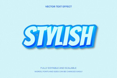 Stil Kelime Yazı Tipi Grafiğindeki 3B Metin Efekti
