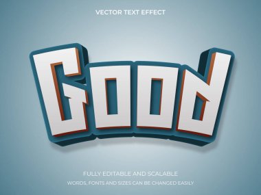 3B Metin Efekti İyi Söz Yazı Tipi Grafiği