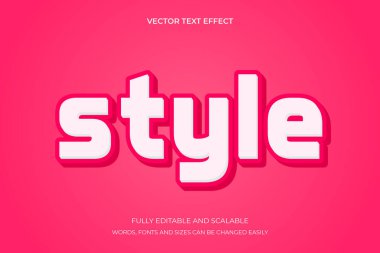 Biçim Kelime Yazı Tipi Grafiğiyle 3B Metin Efekti