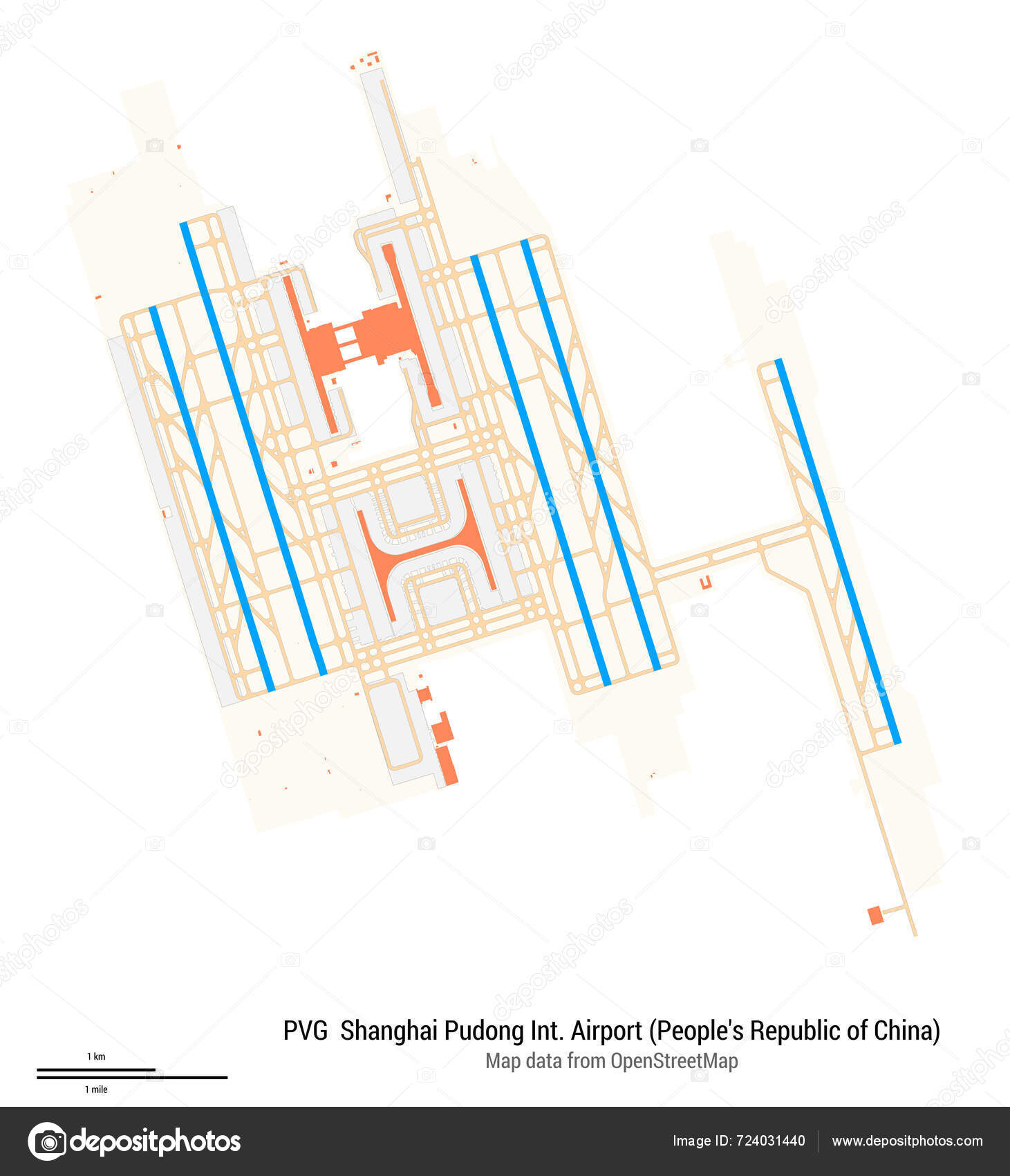 Map Shanghai Pudong International Airport People s Republic China Iata kontenpedia