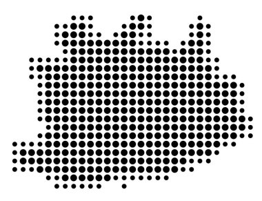 Vilayet Antwerp (Belçika) sembol haritası siyah daireler ile eyalet / eyaleti gösteriyor