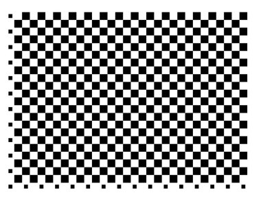 Colorado Eyaleti Sembol Haritası (Amerika Birleşik Devletleri). Satranç tahtası gibi siyah ve beyaz karelerden oluşan bir deseni gösteren soyut bir harita