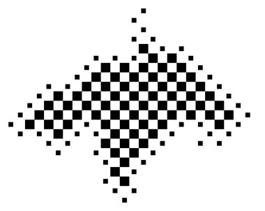 Symbol Map of the Unitary District Midlothian (United Kingdom) showing the state/province with a pattern of black squares like a chessboard clipart