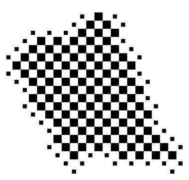 Metropolitan Borough Halton (Birleşik Krallık) sembol haritası satranç tahtası gibi siyah kareler ile eyalet / eyaleti gösteriyor
