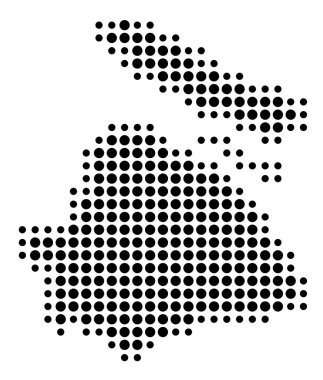 Şangay Belediyesi Sembol Haritası (Çin Halk Cumhuriyeti) eyalet / eyaleti siyah daireler şeklinde gösteriyor