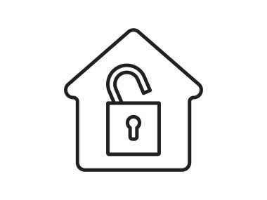 This icon, depicting a house silhouette, stands alone as a representation of dwelling, isolated against a clean background. With its simple vector design, it evokes a sense of warmth and security, embodying the concept of home. Additionally, it symbo