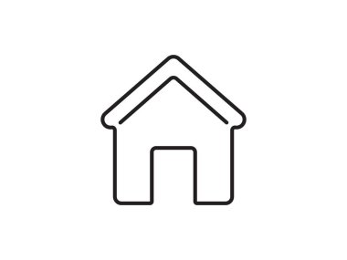 This icon, depicting a house silhouette, stands alone as a representation of dwelling, isolated against a clean background. With its simple vector design, it evokes a sense of warmth and security, embodying the concept of home. Additionally, it symbo