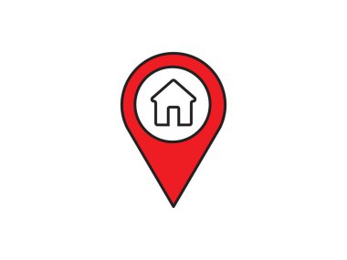 Within a flat-style depiction, a location marker distinguishes itself on an urban map, denoting a precise spot. Contemporary pin illustrate diverse locations, each serving as a unique indicator. These vector symbols remain isolated against a transpar
