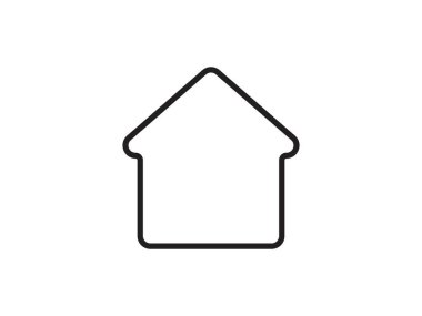 This icon, depicting a house silhouette, stands alone as a representation of dwelling, isolated against a clean background. With its simple vector design, it evokes a sense of warmth and security, embodying the concept of home. Additionally, it symbo