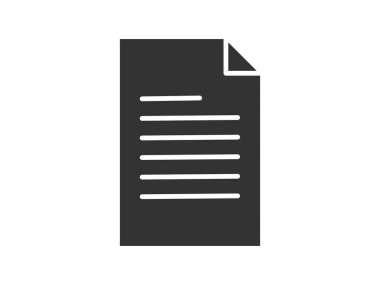 Illustration presenting a vector icon depicting documents, suitable for both web and mobile applications, isolated for use in graphic and design. Featuring a paper sign and symbol, this element serves as a representation of a page indicator
