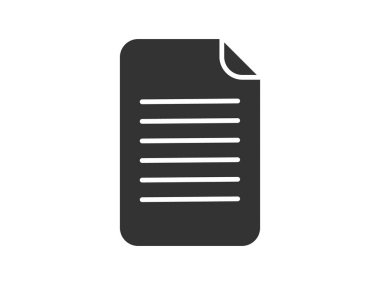 Illustration presenting a vector icon depicting documents, suitable for both web and mobile applications, isolated for use in graphic and design. Featuring a paper sign and symbol, this element serves as a representation of a page indicator