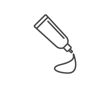 Vector icons of beauty, cosmetics and care. Bottle, jar, shower gel, face cream, body lotion, spray, ointment, paste.