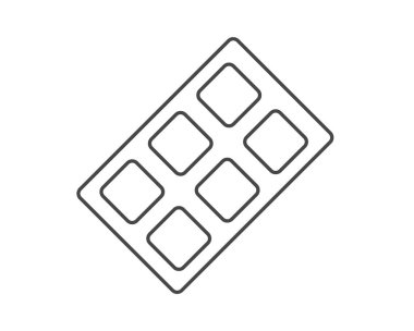 Linear vector graphic icons of beauty and cosmetics in the form of eyelids shadow and eye makeup.