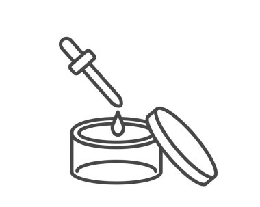 Vector icons of beauty, cosmetics and care. Bottle, jar, shower gel, face cream, body lotion, spray, ointment, paste.