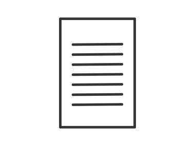 Illustration presenting a vector icon depicting documents, suitable for both web and mobile applications, isolated for use in graphic and design. Featuring a paper sign and symbol, this element serves as a representation of a page indicator