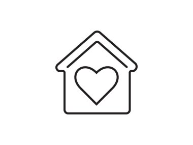 This icon, depicting a house silhouette, stands alone as a representation of dwelling, isolated against a clean background. With its simple vector design, it evokes a sense of warmth and security, embodying the concept of home. Additionally, it symbo