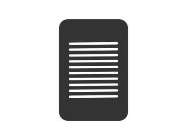 Illustration presenting a vector icon depicting documents, suitable for both web and mobile applications, isolated for use in graphic and design. Featuring a paper sign and symbol, this element serves as a representation of a page indicator