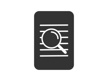 Illustration presenting a vector icon depicting documents, suitable for both web and mobile applications, isolated for use in graphic and design. Featuring a paper sign and symbol, this element serves as a representation of a page indicator