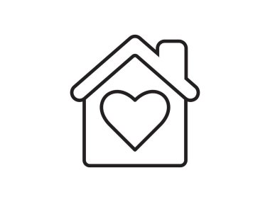 This icon, depicting a house silhouette, stands alone as a representation of dwelling, isolated against a clean background. With its simple vector design, it evokes a sense of warmth and security, embodying the concept of home. Additionally, it symbo