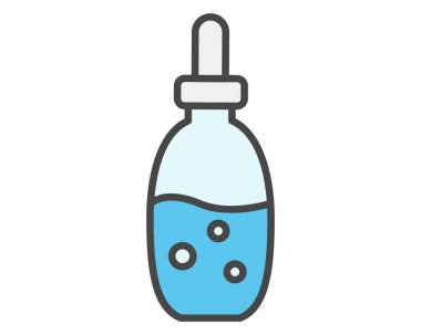 Vector color icons of beauty, cosmetics and care. Bottle, jar, shower gel, face cream, body lotion, spray, ointment, paste.