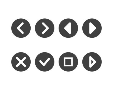 Hamburger menu icon, buttons for website, UI navigation, mobile app, presentation. Vector design elements and user Interface icons.