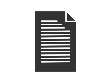 Illustration presenting a vector icon depicting documents, suitable for both web and mobile applications, isolated for use in graphic and design. Featuring a paper sign and symbol, this element serves as a representation of a page indicator